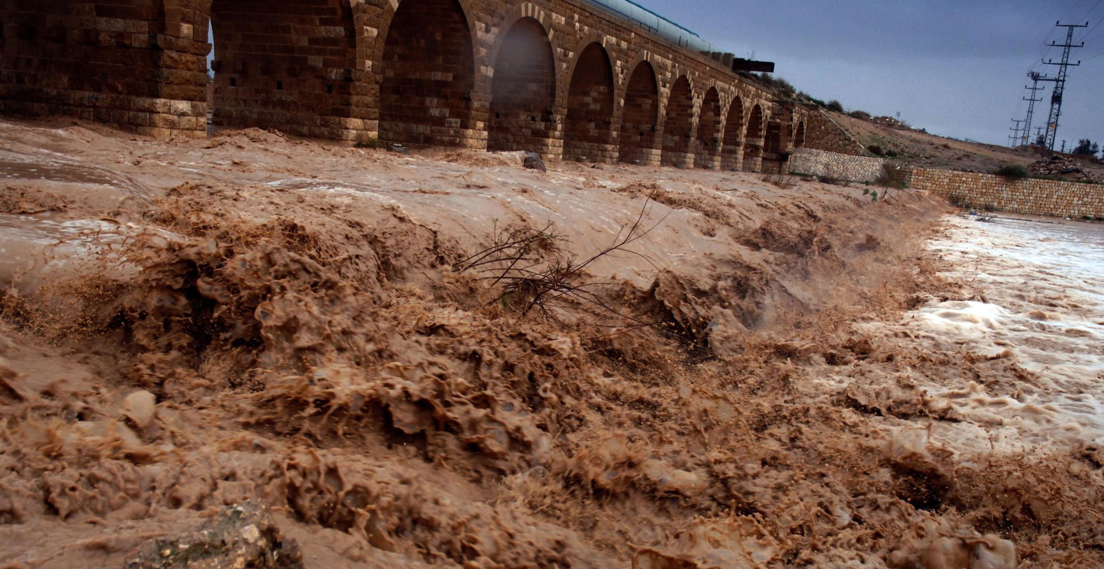 שטפון נחל באר שבע 2012_דוד גרינשפן Overstromingen in de Arava