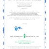 Blauwe Hartjesboom Certificaat achterkant