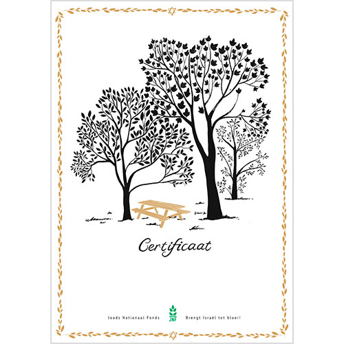 Goud certificaat - voor behoud van een park of woud