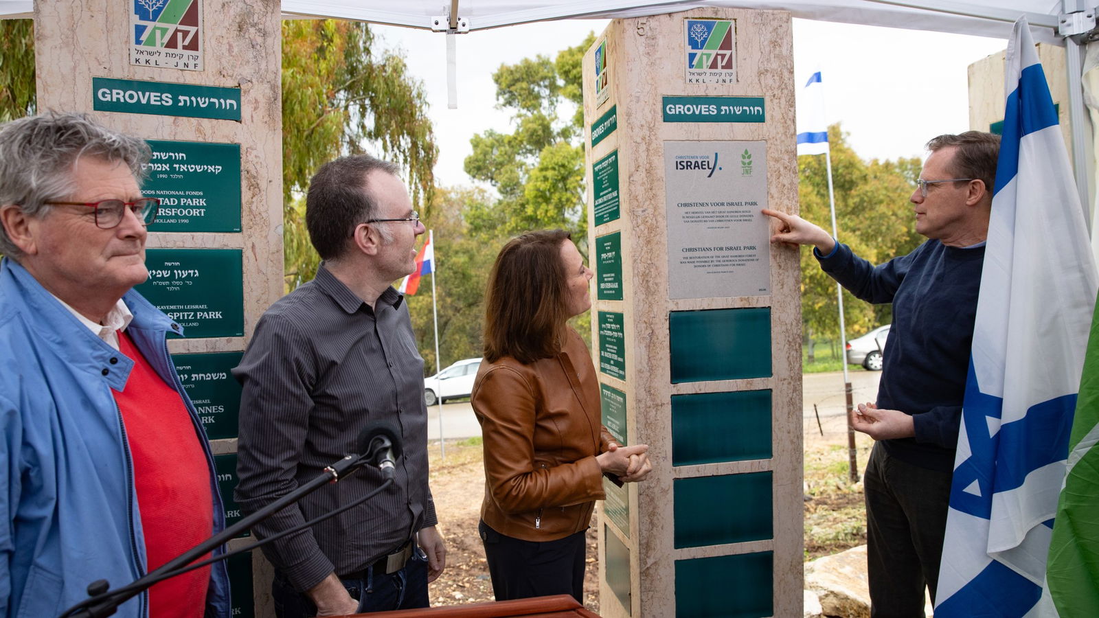 Opening nieuw Christenen voor Israël Park, Givat Hamoreh