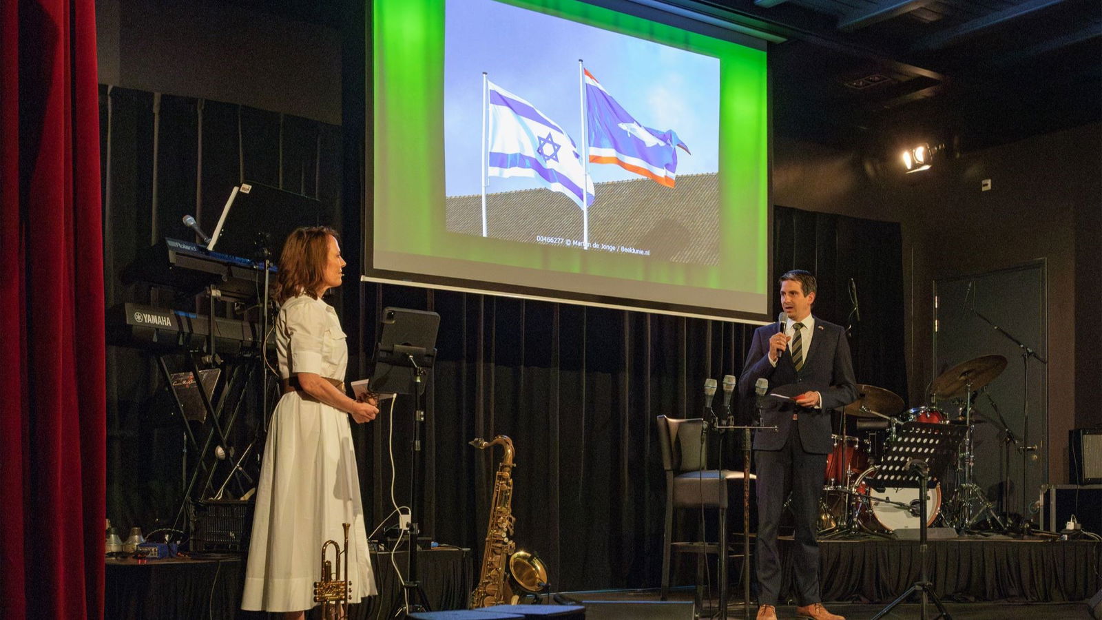 JNF Experience Urk - Vivian Rinat en de burgemeester van Urk