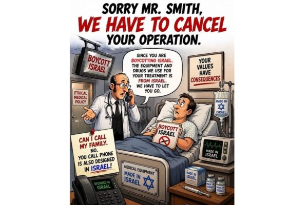 Cartoon boycot Israel Joanne's blog 140 - Cartoon boycot van Israel