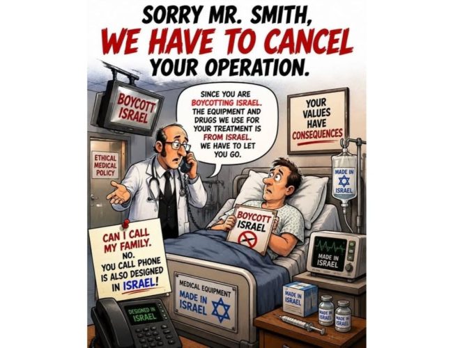 Joanne's blog 140 - Cartoon boycot van Israel