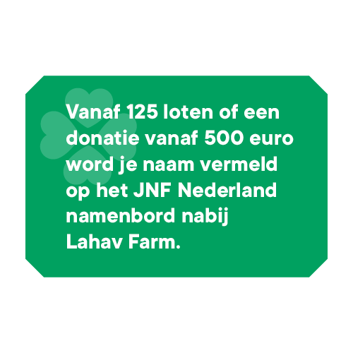 namenbord 72e JNF loterij - namenbord