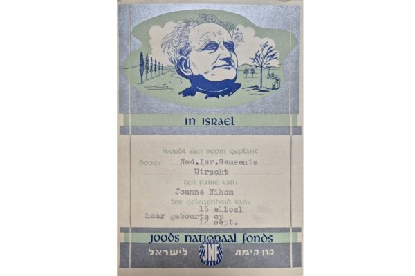 JNF Certificaat - Joanne Joanne's blog 149 - JNF Certificaat