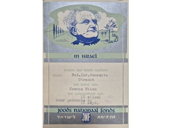 Joanne's blog 149 - JNF Certificaat