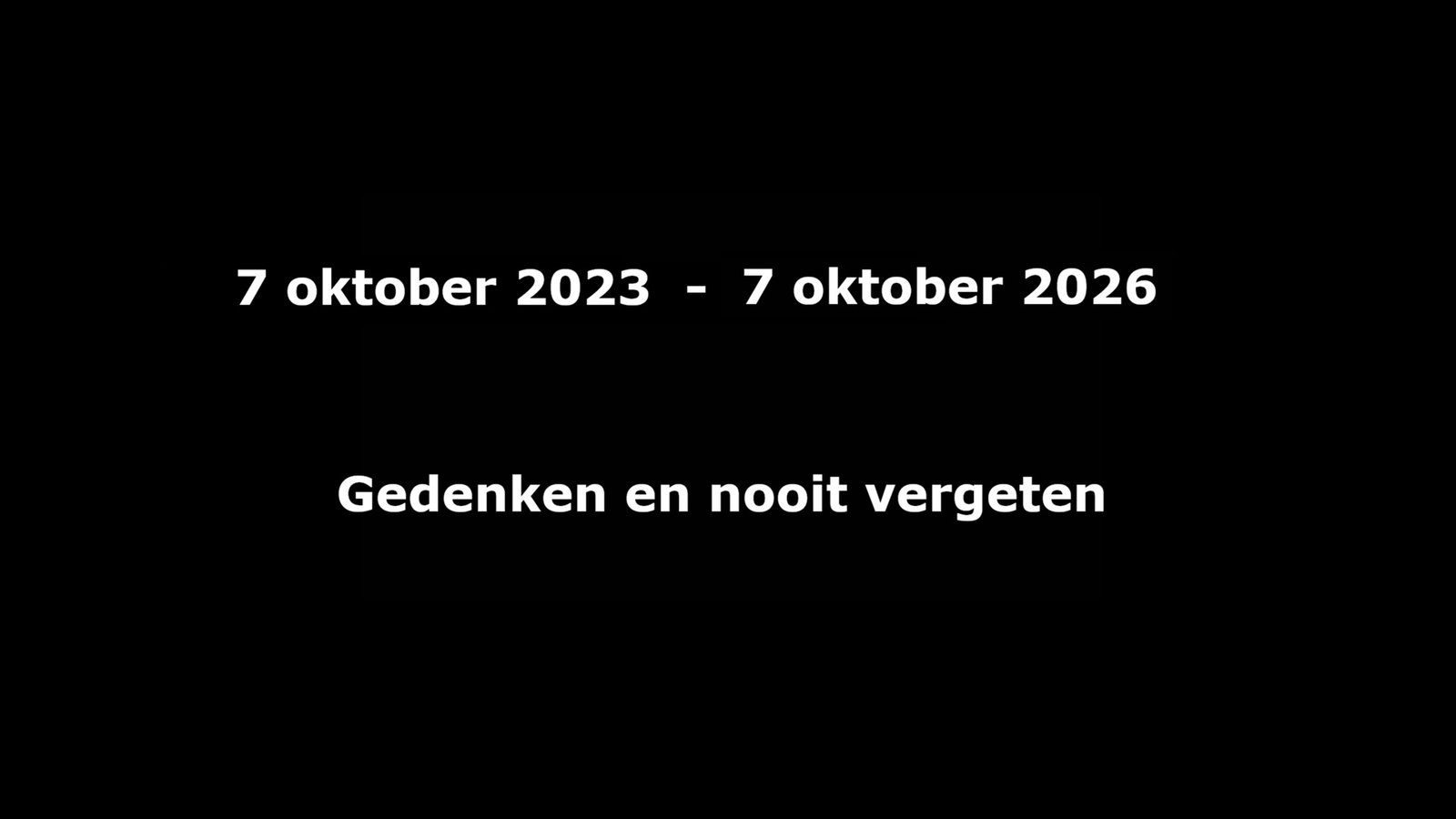 Joanne's blog 156 - 7 oktober, gedenken en nooit vergeten